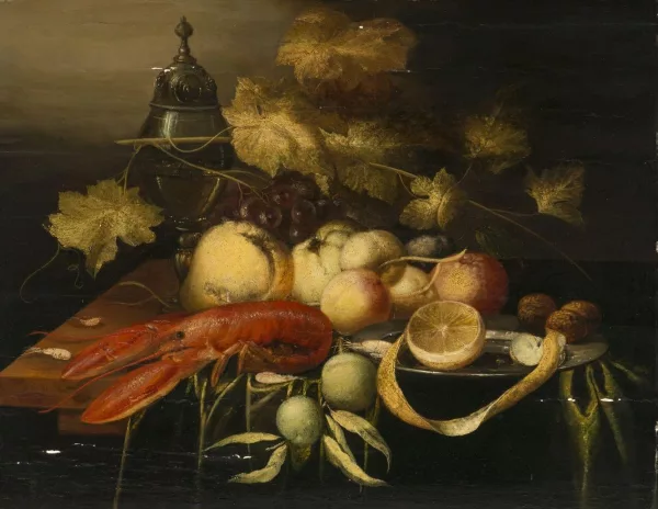 Joris van Son — Entourage de Joris van Son — Nature morte au homard