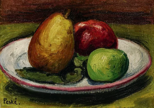 Jean Peské — Nature morte aux poires et pommes