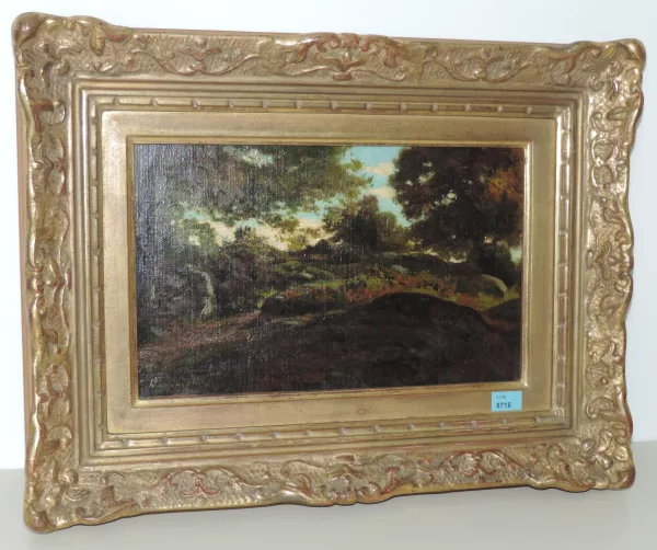 Henri Harpignies — Attributed to Henri Joseph Harpignies — Woodland landscape