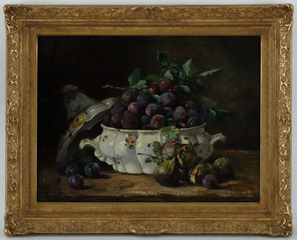 Eugène Claude — Eugène Claude (1841-1922), \\Nature morte aux prunes
