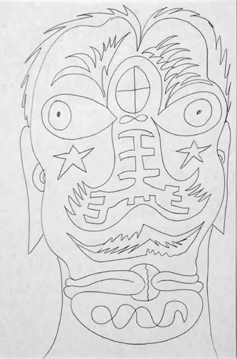 A. R. Penck — Carnet de croquis (livre d'or), vers 1980