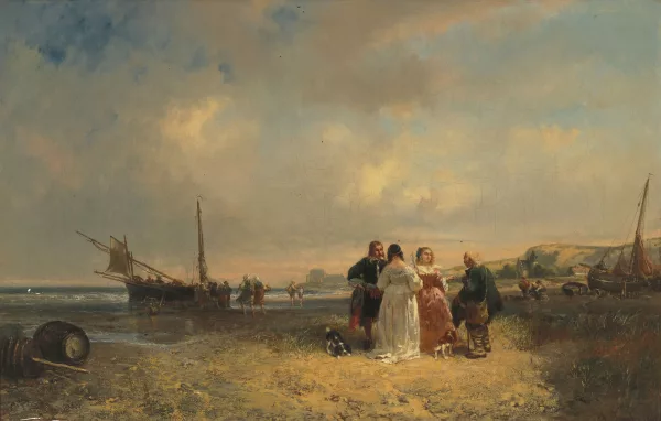 Charles Bouchez — Begegnung mit dem Händler am Strand