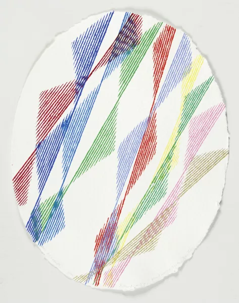 Piero Dorazio — Sans titre — Ovale, 1990