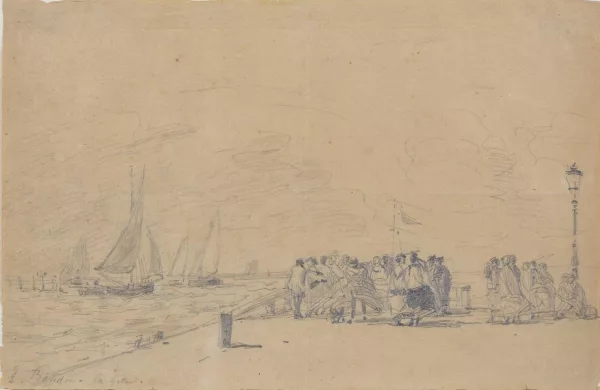 Eugène Boudin — La jetée à Trouville