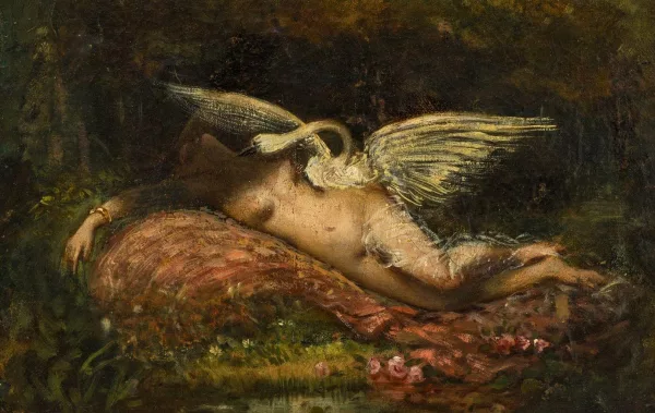 Gustave Moreau — Entourage de Gustave Moreau — Léda et le cygne