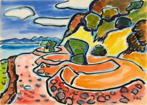 Karl Schmidt-Rottluff — Burgen am Strand