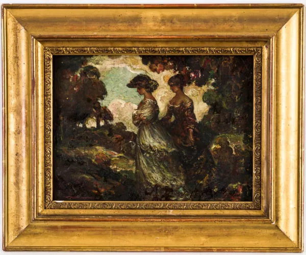William Alison Martin — Deux femmes dans un paysage,