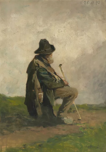 Lorenzo Delleani — Ruhender Hirte
