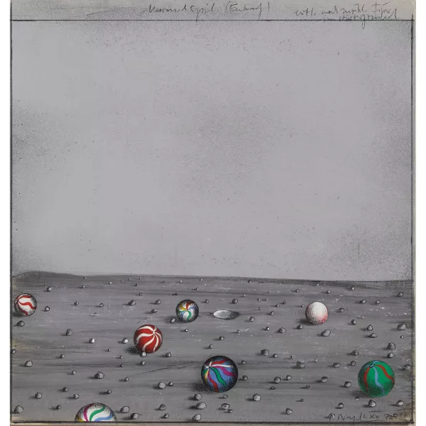 Peter Nagel — "Murmelspiel".