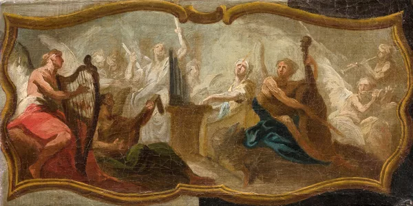 Giovanni Battista Piazzetta — Umkreis Himmelskonzert, Studie