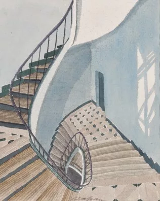 Sam Szafran — Cage d'escalier, 1987