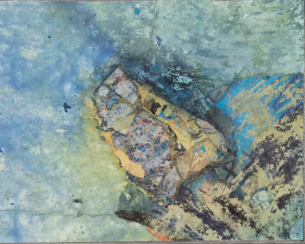 Franz Beer — Franz BEER (1929), 'Composition', technique mixte