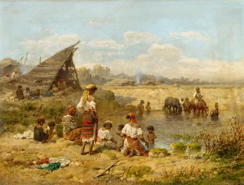 Heinrich Winter — Rastende Zigeuner