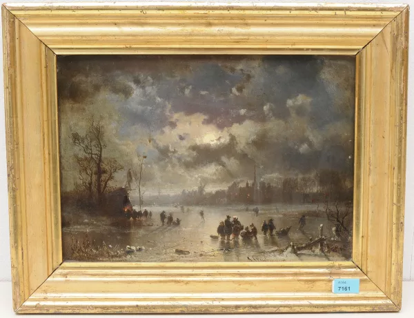 Adolf von Stademann — Winterlandschaft im Mondschein