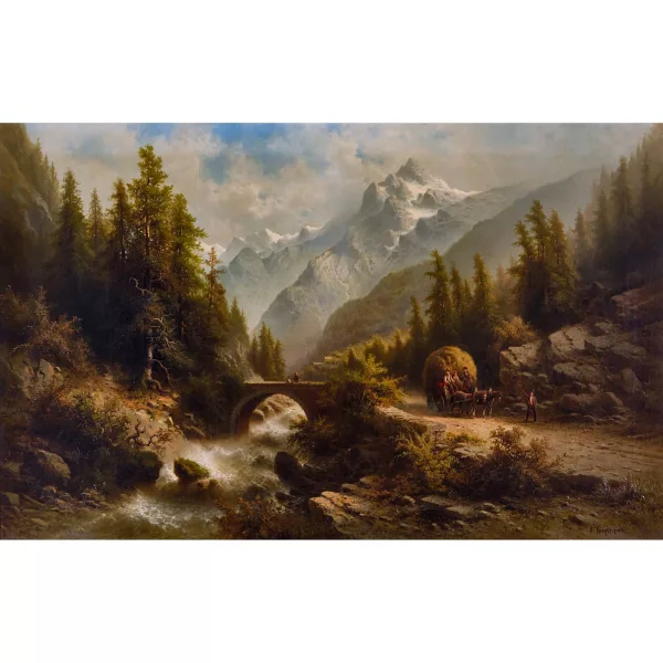 Albert Rieger — View in the Chamonix valley