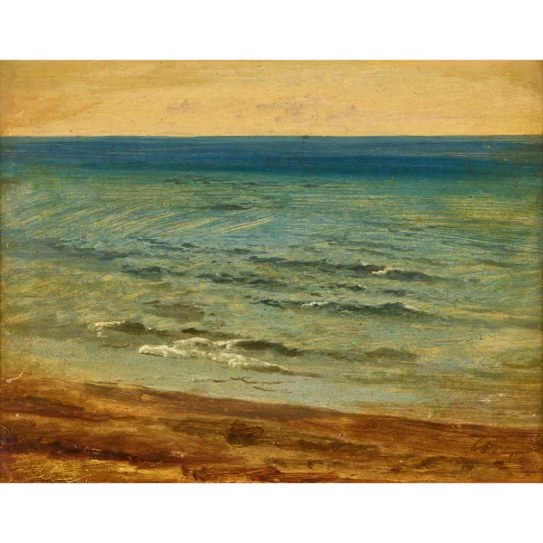 Bernhard Fries — Légères vagues au bord de la mer.