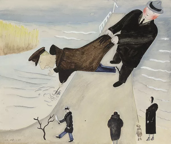 Greta Hällfors-Sipilä — Björnen po fiskafänge, 1930