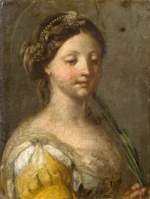 Charles André van Loo — Buste d'une martyre