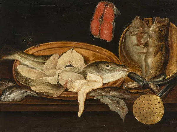 Alexandre Adriaenssen — Entourage d'Alexander Adriaenssen — Nature morte aux poissons