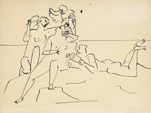 Pablo Picasso — Pablo Picasso (1881-1973),_"Sur la plage",