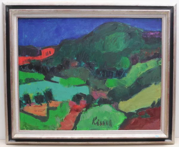Gernot Kissel — Landschaft mit rotem Feld