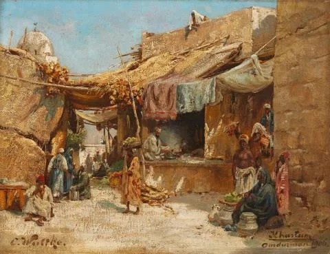 Carl Wuttke — Auf dem Basar in Khartum