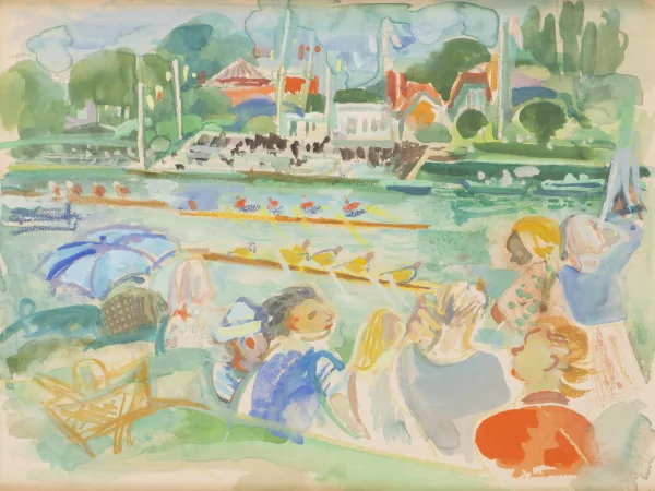 André Planson — Course d'avirons