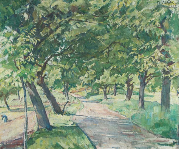 Theodor Schindler — Allee im Sommer