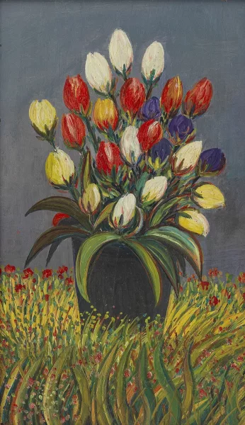 Ferdinand Desnos — Vase fleuri