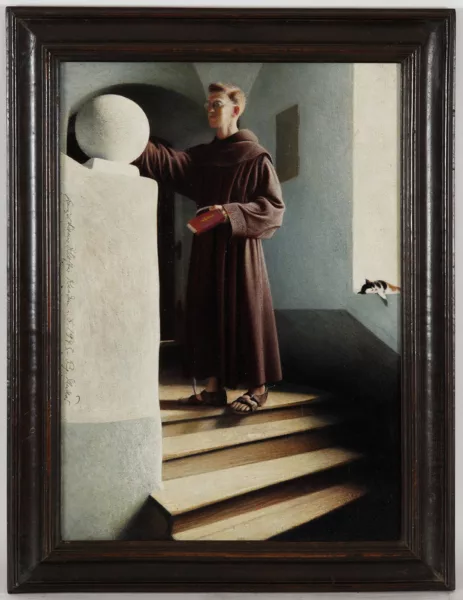 Richard Müller — Moine franciscain avec un chat