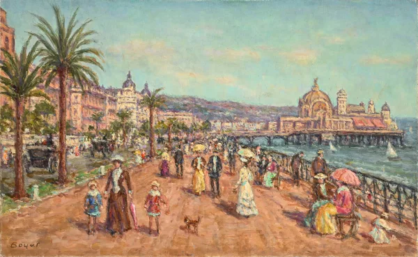 Émile Boyer — Vue sur la promenade des Anglais