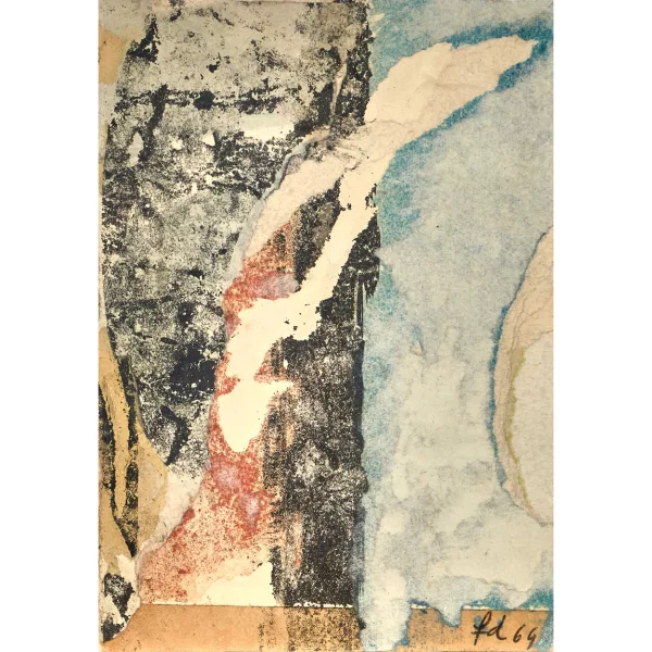 François Dufrêne — Sans titre (Carte postale Nr. 15).