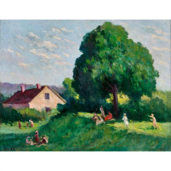 Maximilien Luce — "Les Fortifications à Auteuil avant la Démolition, Bd. Murat".
