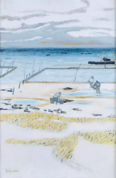 Maurice Brianchon — Le parc à huîtres, Normandie
