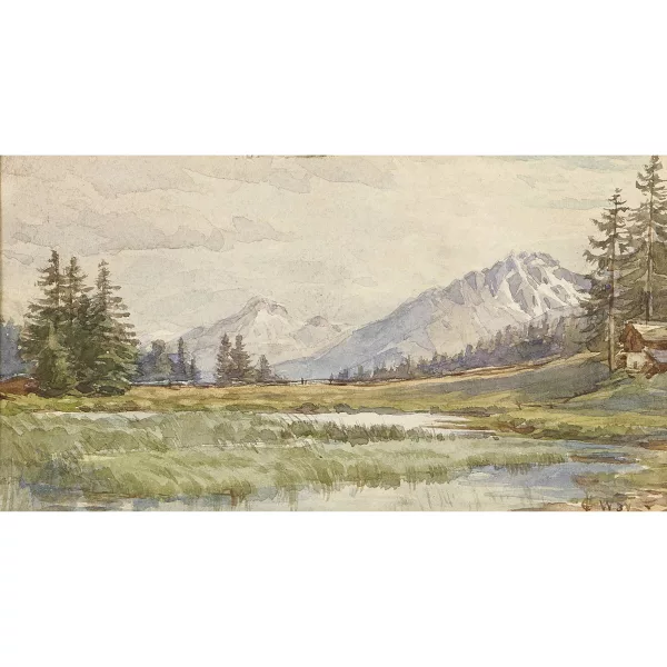 Charles Jones Way — Walliser Landschaft.