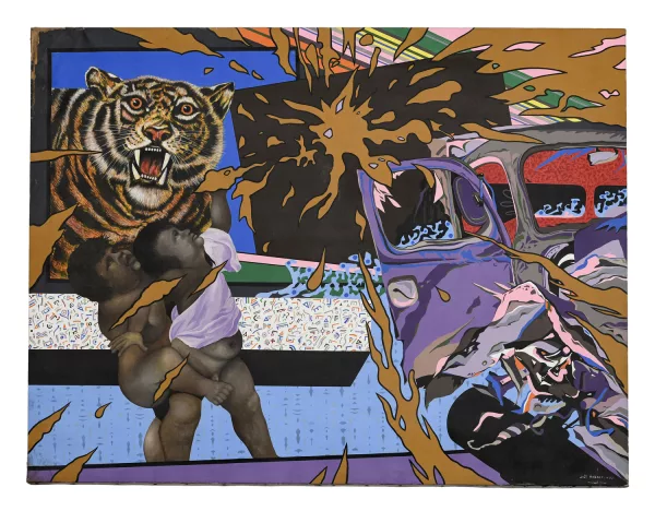 Joël Hubaut — "Accident rose"