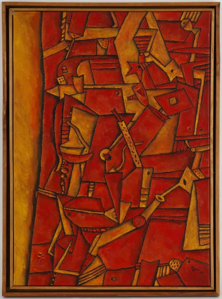 Adolfo Nigro — Adolfo Nigro (1942), \\Orilla\\, acrylique sur