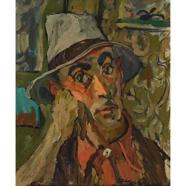Jacques Chapiro — Autoportrait au chapeau.