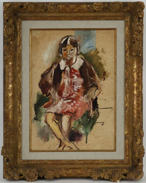 Charles Dufresne — Charles Dufresne (1876-1938), \\Jeune fille\\, huile