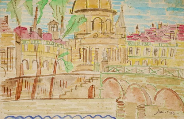 Jean Dufy — L'Institut de France- le Pont des Arts