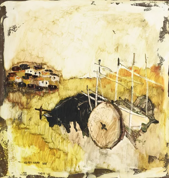 Necdet Kalay — Necdet Kalay (1932-1986), _Travail au champ,_1977,