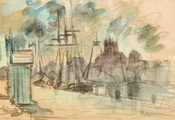Gustave Loiseau — "Port de Fécamp",