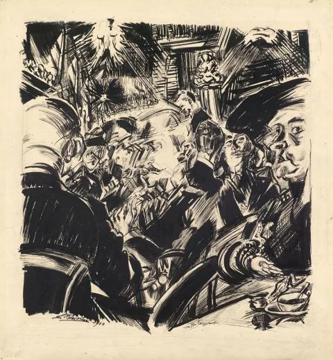 Ludwig Meidner — Caféhaus