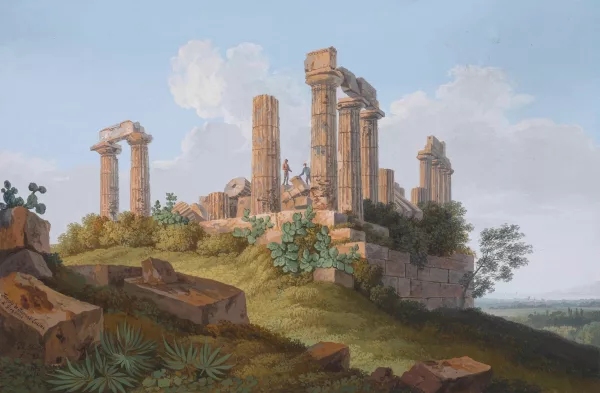 Jakob Philipp Hackert — Kopie nach Der Tempel der Juno Lacinia in Agrigent