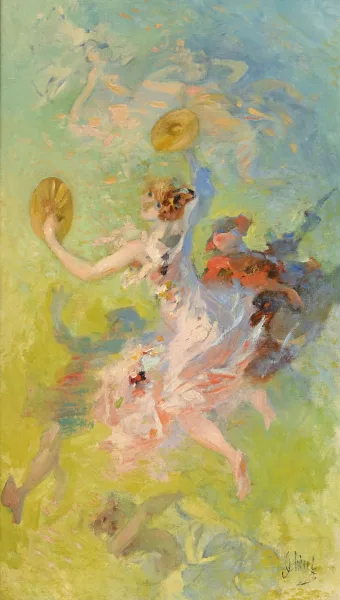 Jules Chéret — La joueuse de cymbales",
