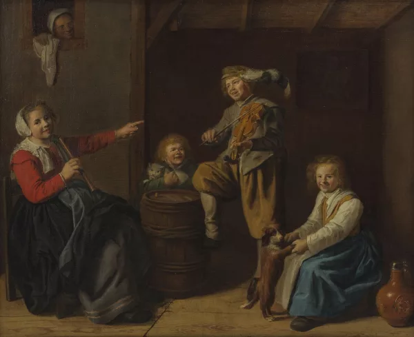 Jan Miense Molenaer — Groupe d'enfants musiciens