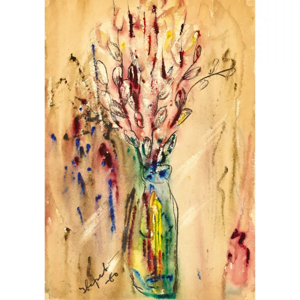 Anatoly Zverev — Fleurs dans un vase en verre