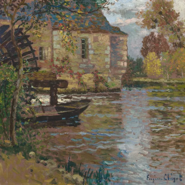 Eugène Chigot — Häuser am Wasser