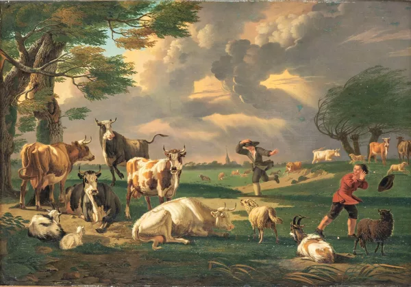 Jan van Gool — Jan van Gool (1685-1763), Paysage de campagne animé