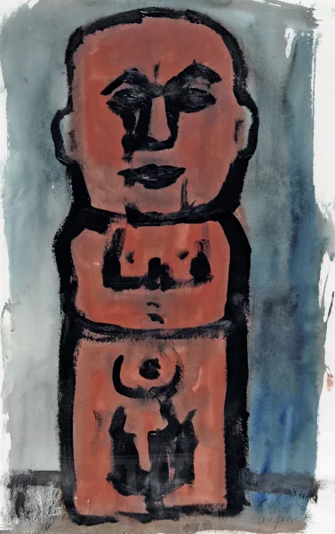 A. R. Penck — Sans titre (Nu masculin), 1994–1995